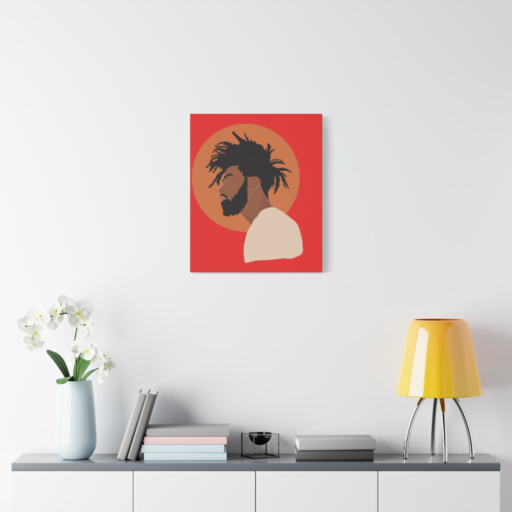 Male with Brown Sun — Canvas Art