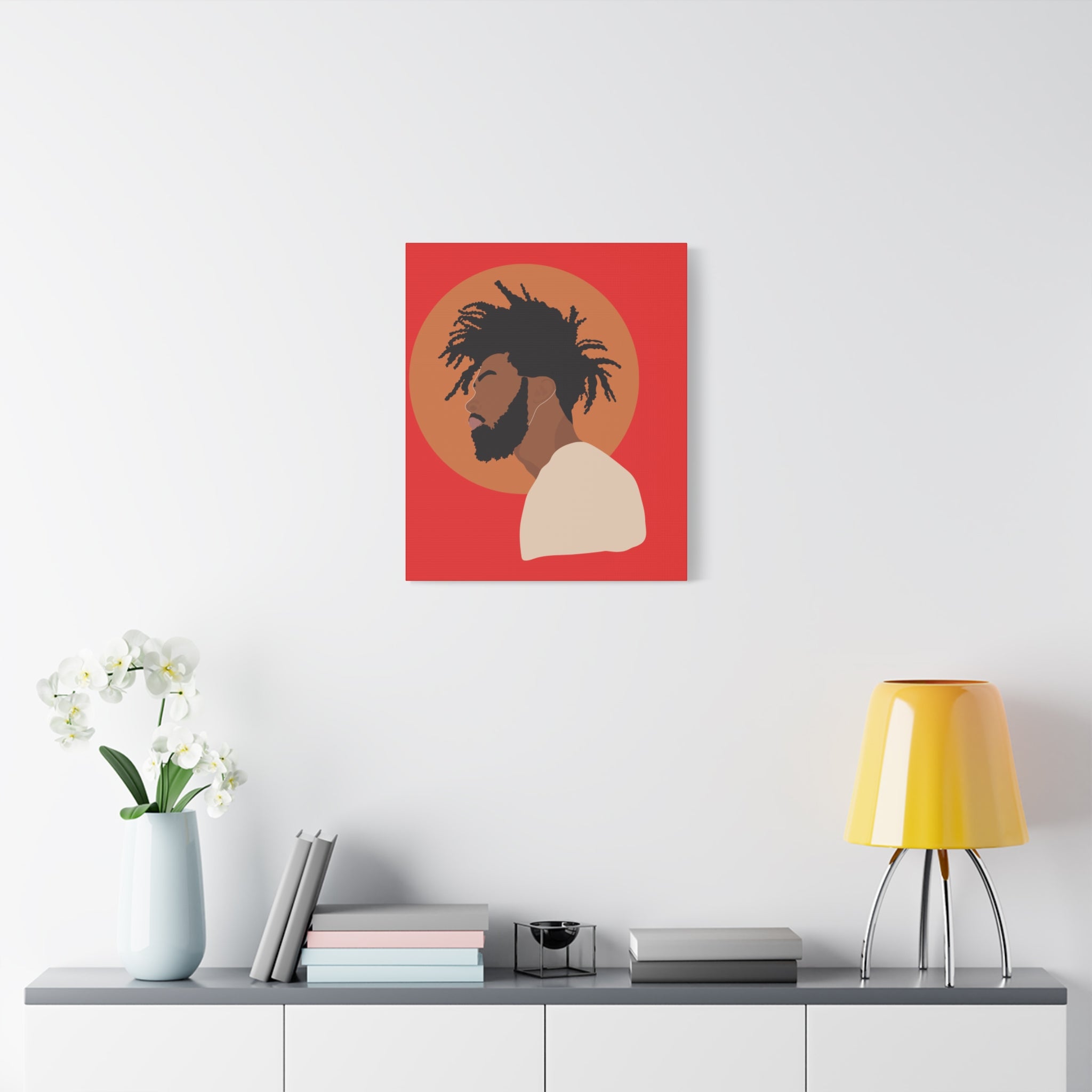Male with Brown Sun — Canvas Art