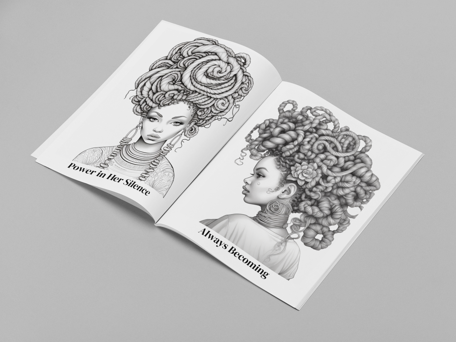 Crowned in Glory - A Regal Coloring Experience of Beauty, Identity, and Power - DIGITAL