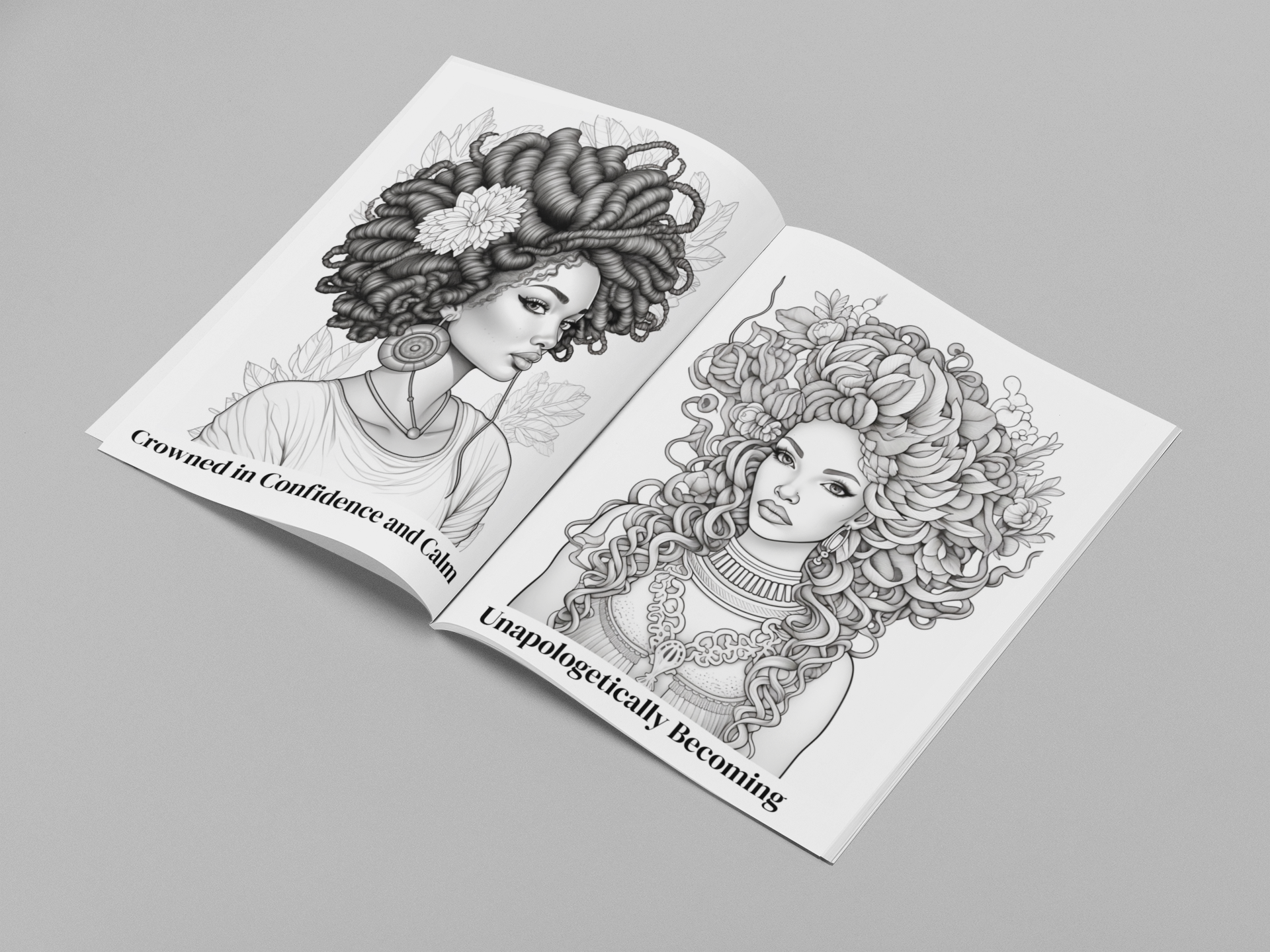 Crowned in Glory - A Regal Coloring Experience of Beauty, Identity, and Power - DIGITAL