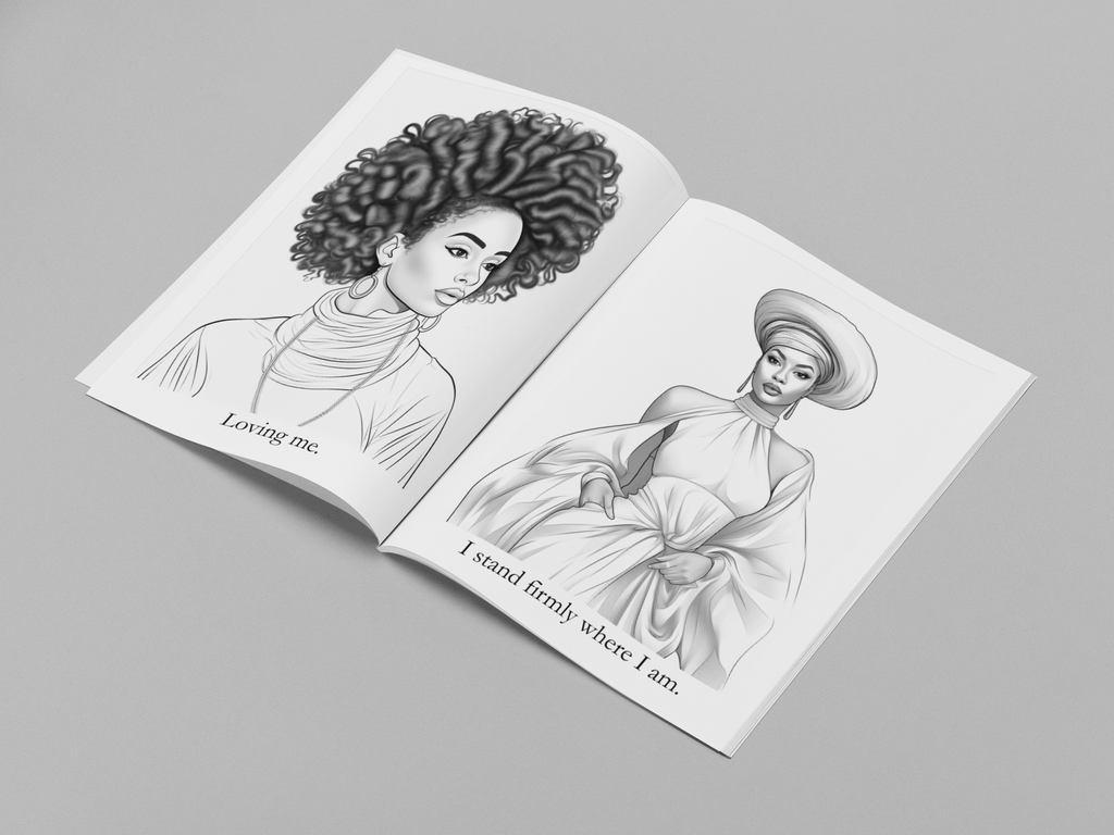 Crowned in Power - A Coloring & Affirmation Experience in Self-Ownership - PHYSICAL BOOK