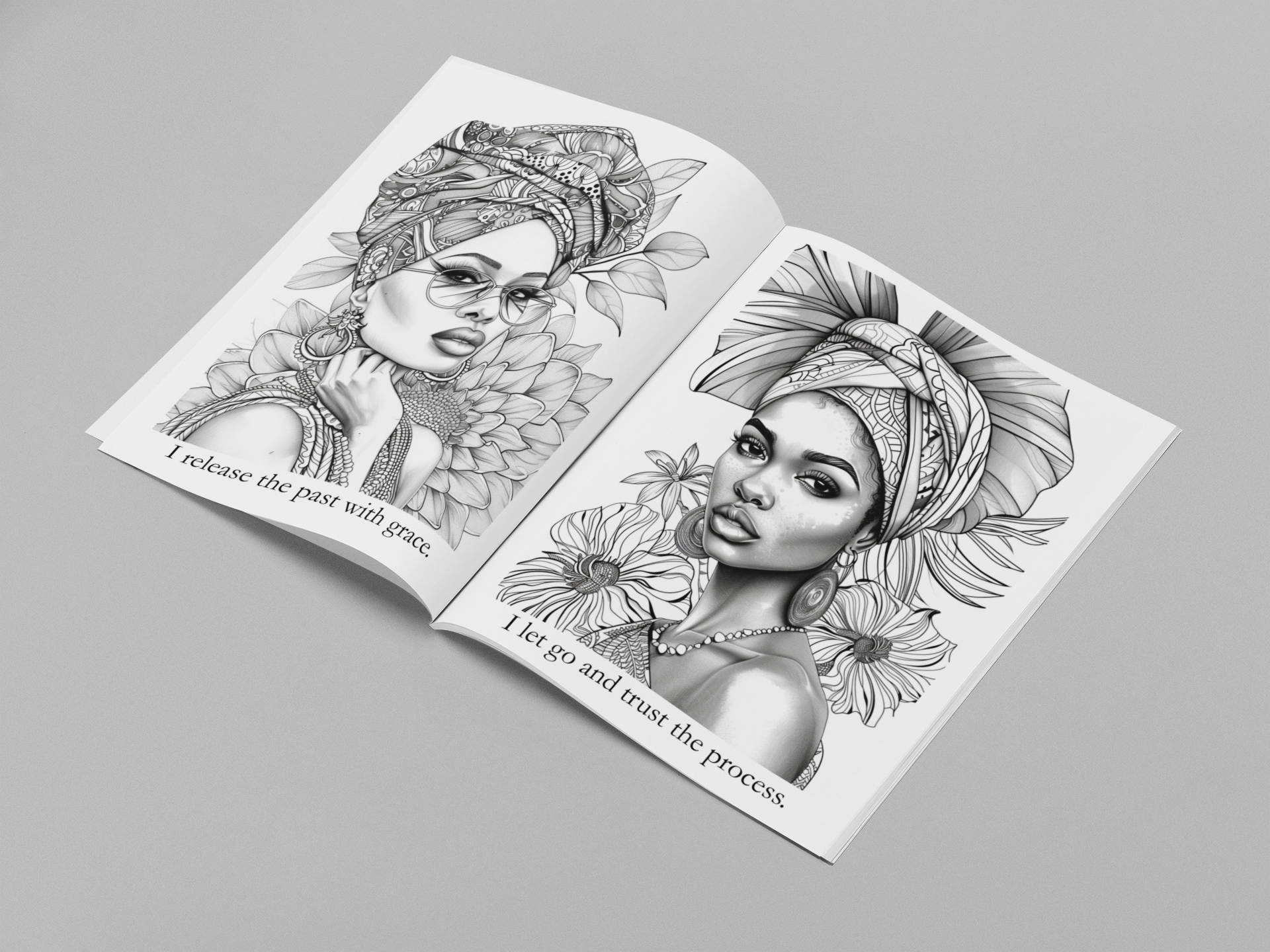 Crowned in Peace - A Coloring & Affirmation Experience  in Rest & Emotional Ease - PHYSICAL BOOK