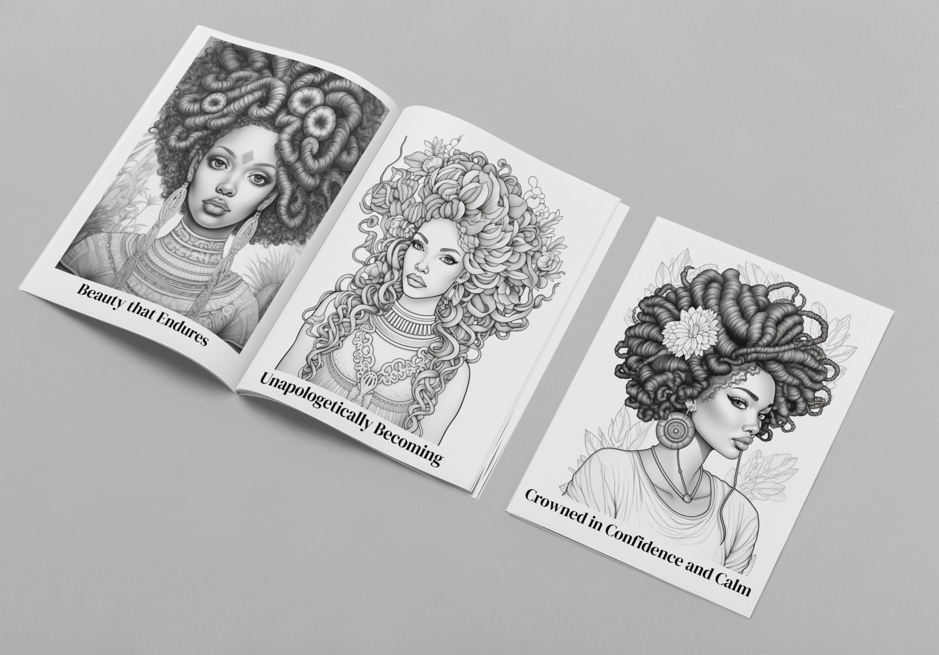 Crowned in Glory - A Regal Coloring Experience of Beauty, Identity, and Power