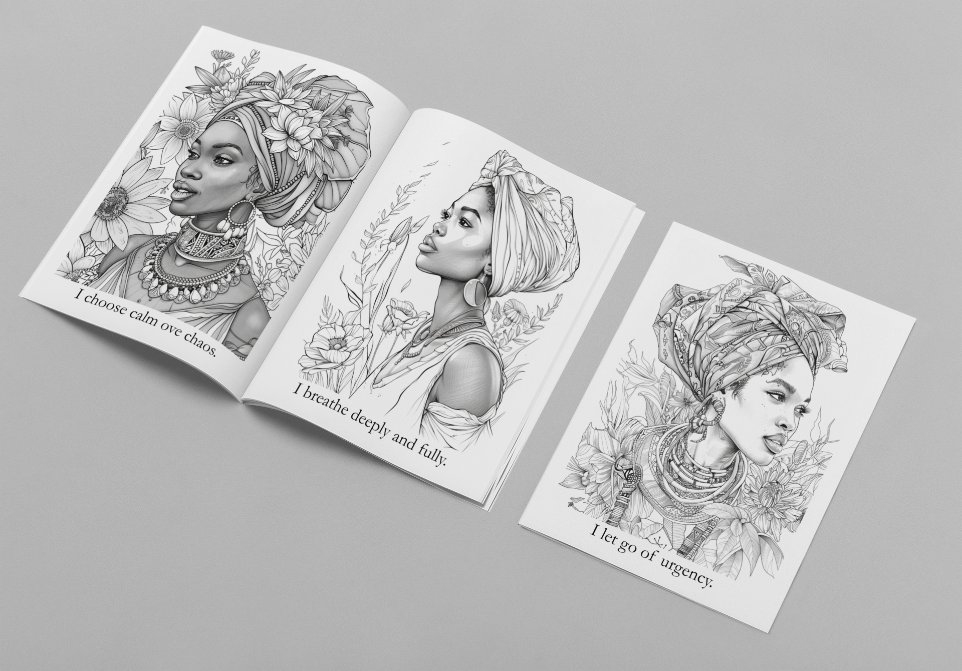Crowned in Peace - A Coloring & Affirmation Experience  in Rest & Emotional Ease - PHYSICAL BOOK